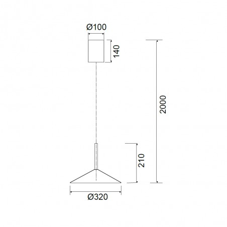 Lámpara de techo LED Calice (9W)