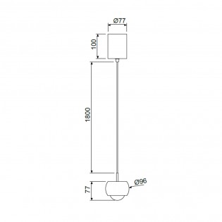 Lámpara colgante LED Roller (12W)