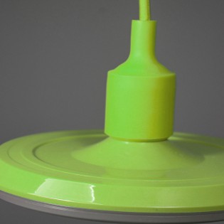 Porte-lampe + Ampoule Vert