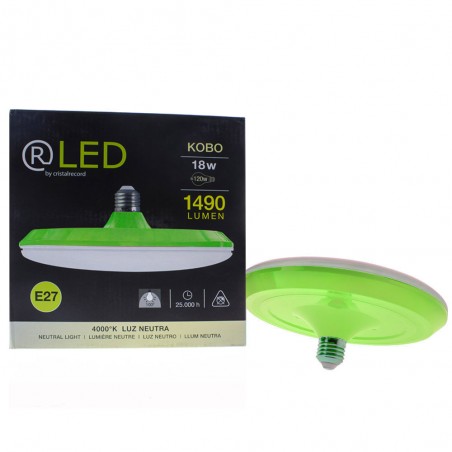 Porte-lampe + Ampoule Vert