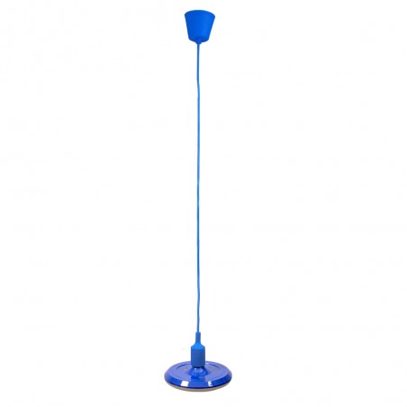 Porte-lampe + Ampoule Bleu