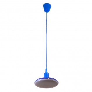 Porte-lampe + Ampoule Bleu