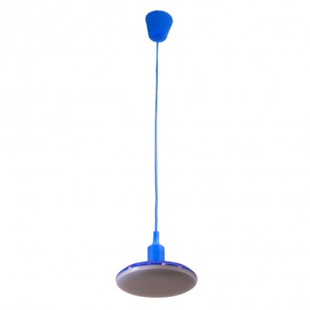 Porte-lampe + Ampoule Bleu