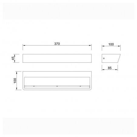 Aplique de pared LED Altea 3000K (30W)