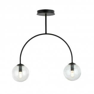 Plafonnier Giorgio Transparent (2 lumieres)