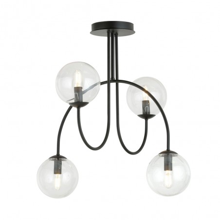 Plafonnier Giorgio Transparent (4 lumieres)