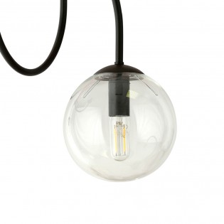 Plafonnier Giorgio Transparent (4 lumieres)