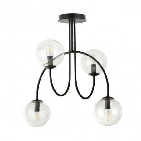 Plafonnier Giorgio Transparent (4 lumieres)
