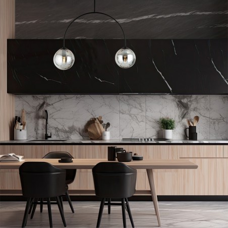 Plafonnier Giorgio Graphite (2 lumieres)
