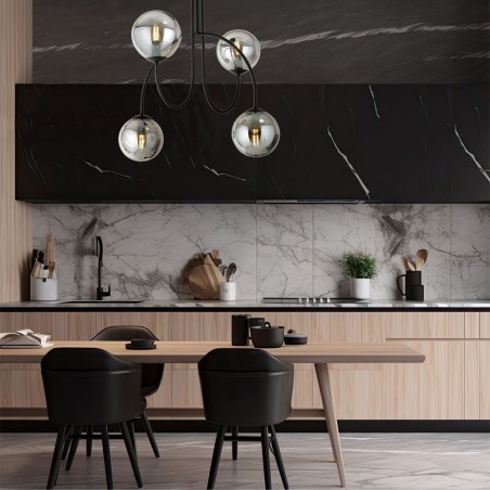 Plafonnier Giorgio Graphite (4 lumieres)