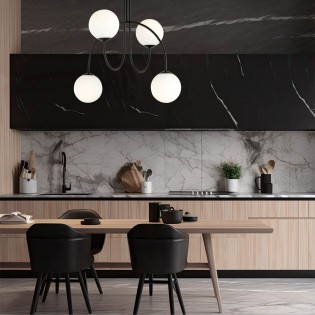 Plafonnier Giorgio Opal (4 lumieres)