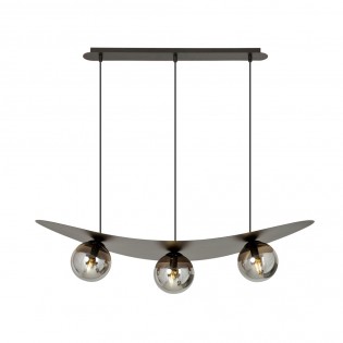 Lampe de plafond Camerino Graphite (3 lumieres)