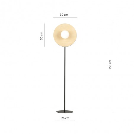 Lampadaire Loston Opale