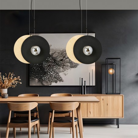 Lampe de plafond Loston Graphite (4 lumieres)
