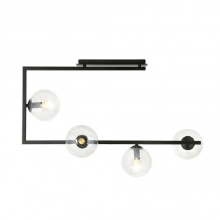 Plafonnier Ventara Transparent (4 lumieres)