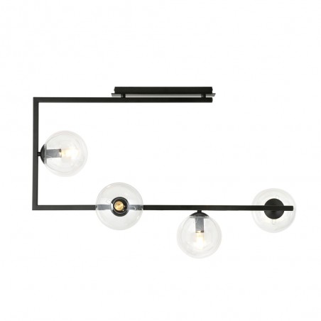 Plafonnier Ventara Transparent (4 lumieres)