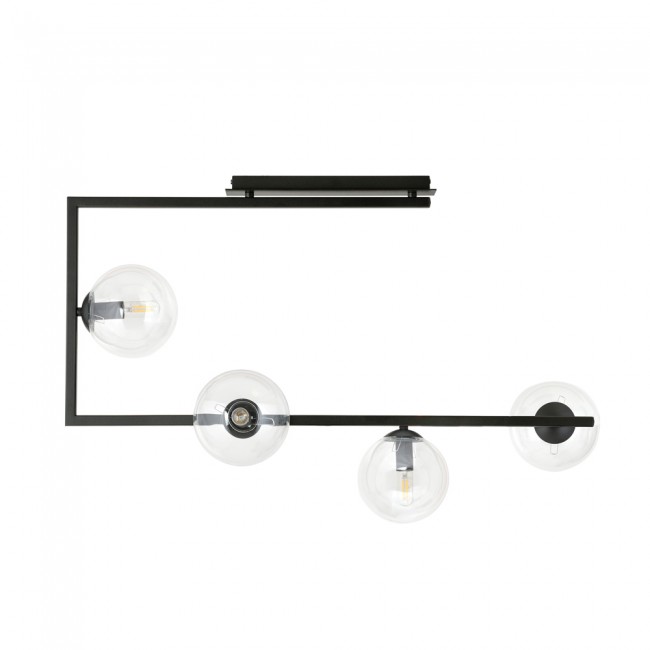 Plafonnier Ventara Transparent (4 lumieres)