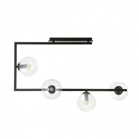 Plafonnier Ventara Transparent (4 lumieres)