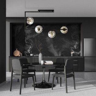 Plafonnier Ventara Graphite (4 lumieres)