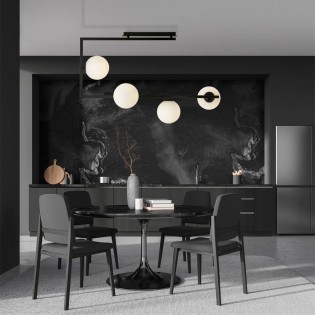 Plafonnier Ventara Opale (4 lumieres)