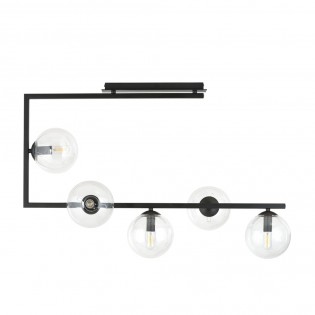 Plafonnier Ventara Transparent (5 lumieres)