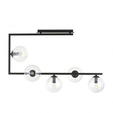 Plafonnier Ventara Transparent (5 lumieres)