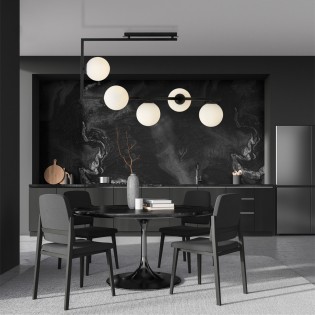 Plafonnier Ventara Opale (5 lumieres)