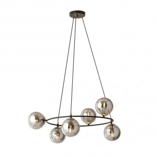Lampe de plafond Laster Graphite (6 lumieres)