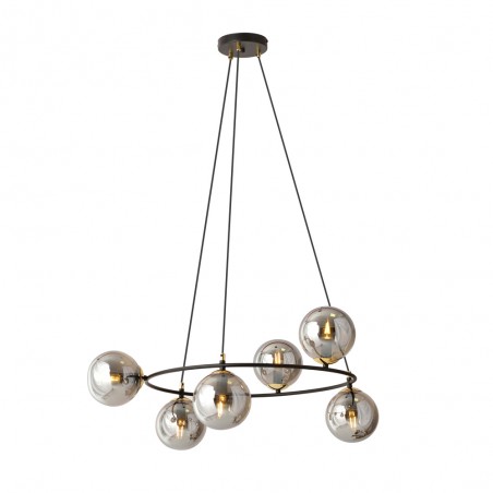 Lampe de plafond Laster Graphite (6 lumieres)