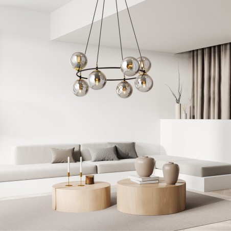 Lampe de plafond Laster Graphite (7 lumieres)