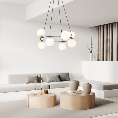 Lampe de plafond Laster Opale (7 lumieres)