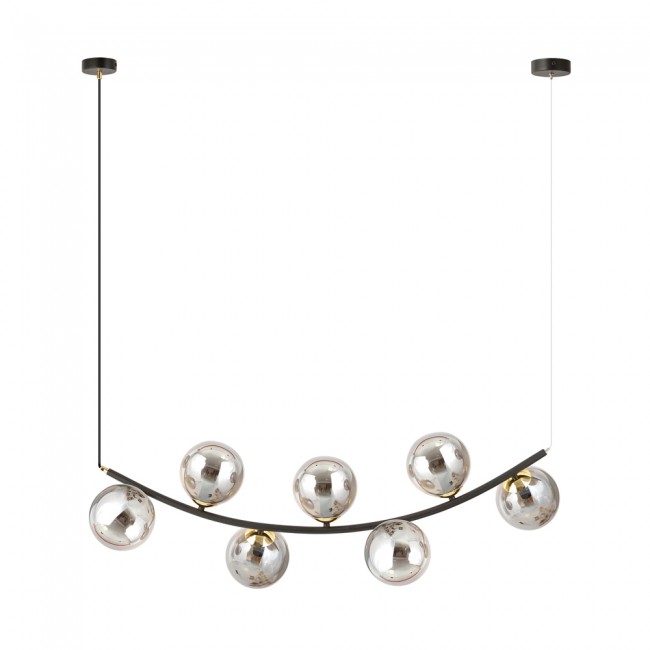 Lampe de plafond Irenzo Graphite (7 lumières)