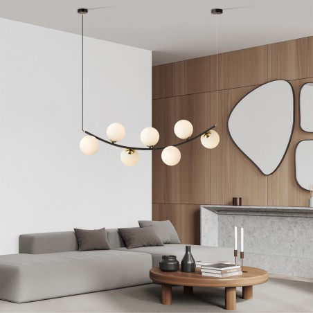 Lampe de plafond Irenzo Opale (7 lumières)