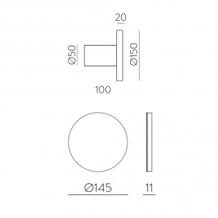 Applique Murale á LED Chamaleon PET (10.5W)