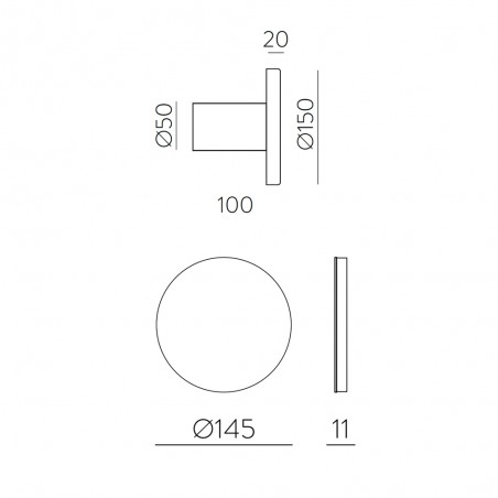 Applique Murale á LED Chamaleon PET (10.5W)