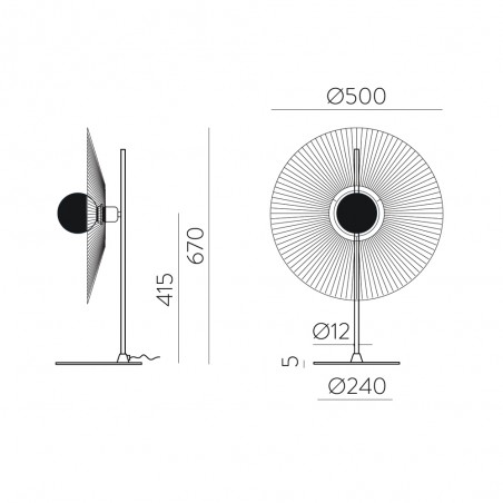 Lampe a poser Pamela Cord 50