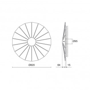 Applique Murale LED Eye L (28W)