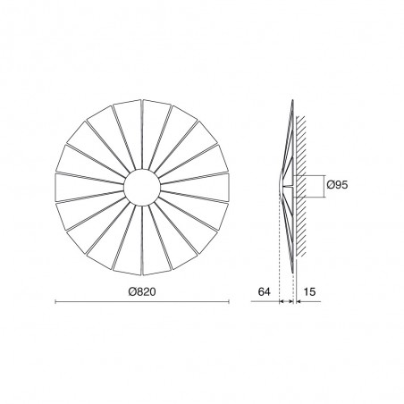 Applique Murale LED Eye L (28W)
