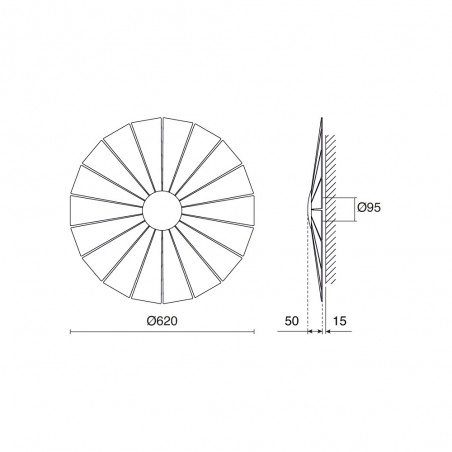 Applique Murale LED Eye M (21W)