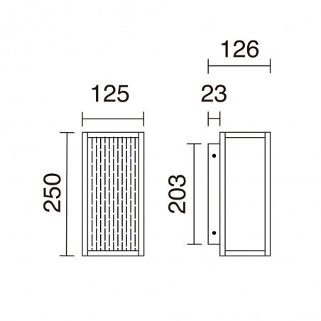 Applique Murale d'exterieur LED Simil (6.50W)