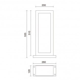 Balisé de exterieur LED Stone H510 (6W)