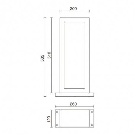 Balisé de exterieur LED Stone H510 (6W)