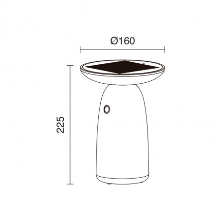 Lampe de table portable LED Versa Dim (10W)