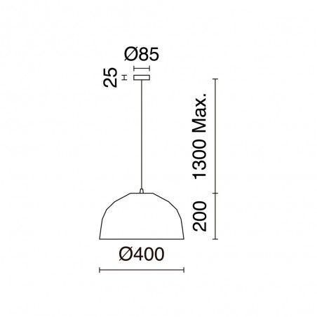 Lampe de plafond Moln S