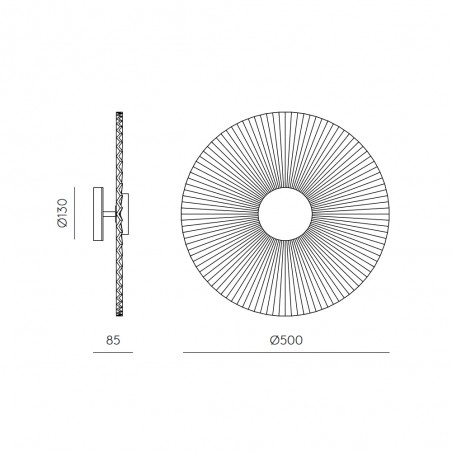 Applique murale Osion LED Rose (9W)
