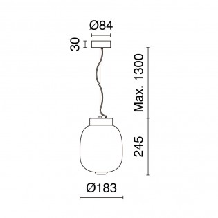 Lampe de plafond LED Krista Vert (10W)