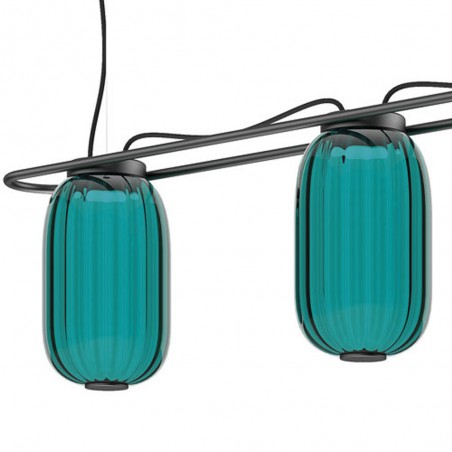 Lampe de plafond LED Krista Bleu (3x10W)