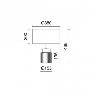 Lampe a poser Ceramic S Or