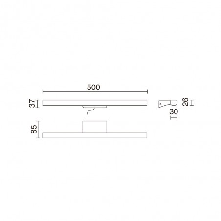 Applique LED pour salle de bains Sleet CCT (8W)