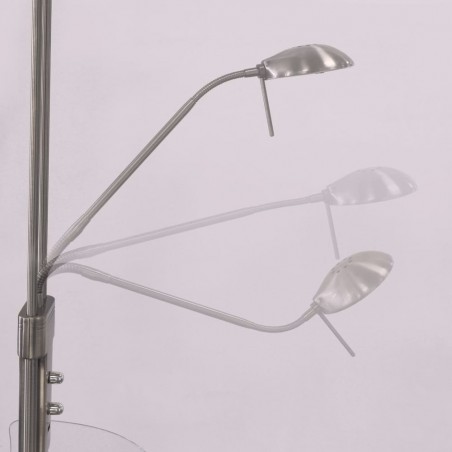 Lampadaire á LED Olimpia Nickel (18W+5W)